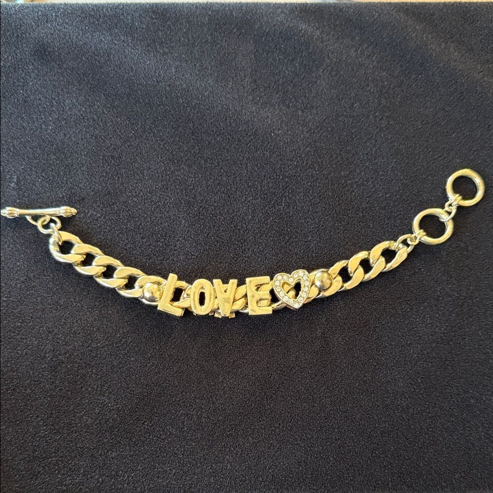 Gold Tone Love Bracelet 8 inch